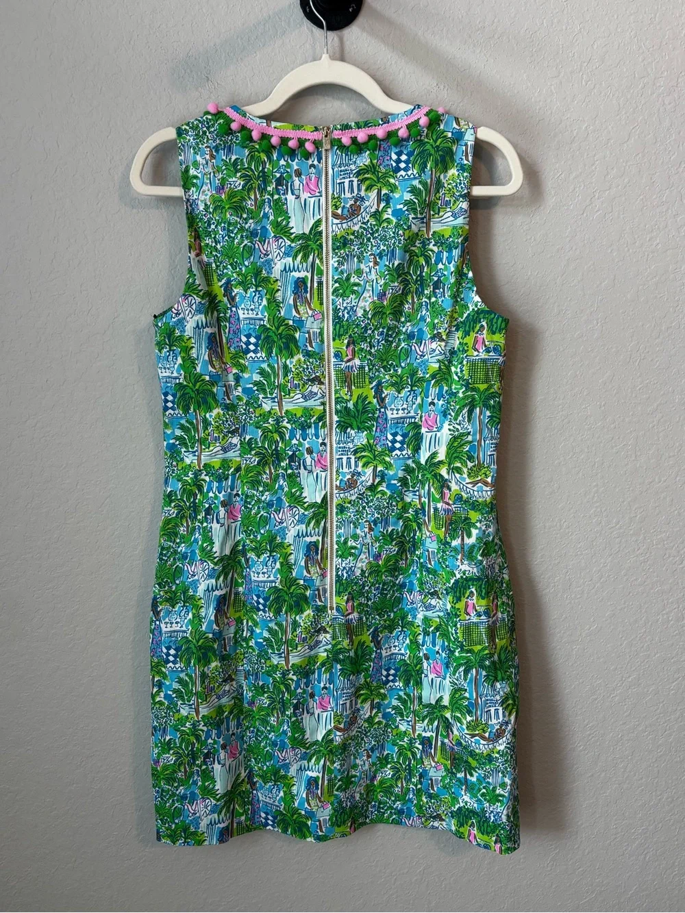 NEW Lilly Pulitzer Mila Stretch Shift Dress In Sprout Green Lilly On Holiday - Picture 6 of 9